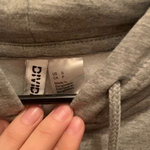 Gray zip up hoodie